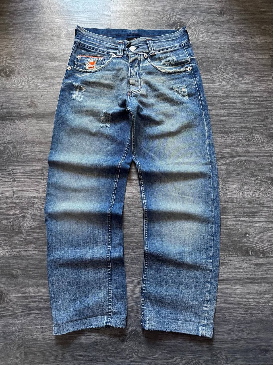 Vintage Vintage 90s Pendium Japan Denim Distressed Baggy Jeans Size US 30 / EU 46 - 1 Thumbnail