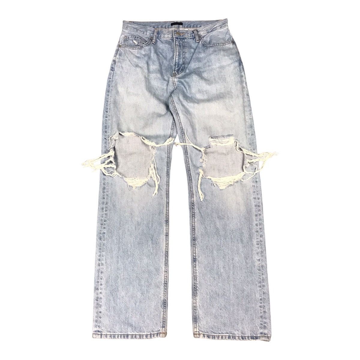 JAPAN DESIGN UNIQLO DISTRESSED DENIM PANTS