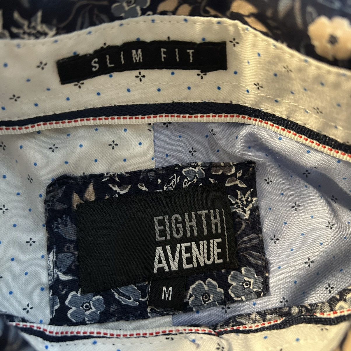 Eighth Avenue Eighth Avenue navy floral print long sleeve button up M slim Size US M / EU 48-50 / 2 - 3 Thumbnail