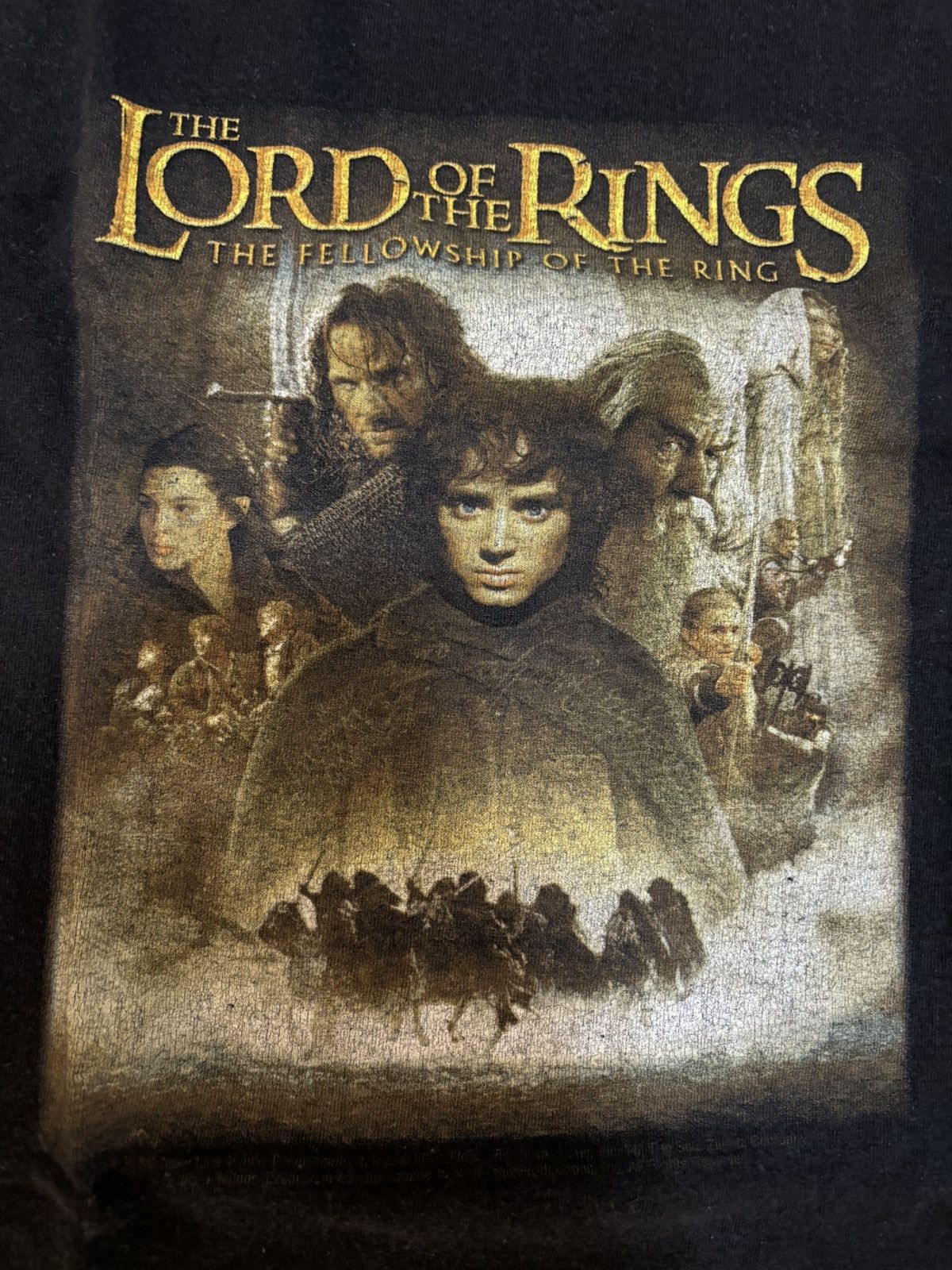 Vintage Rare Vintage Lord of the Rings Fellowship of Ring Movie Tee Size US XL / EU 56 / 4 - 9 Thumbnail