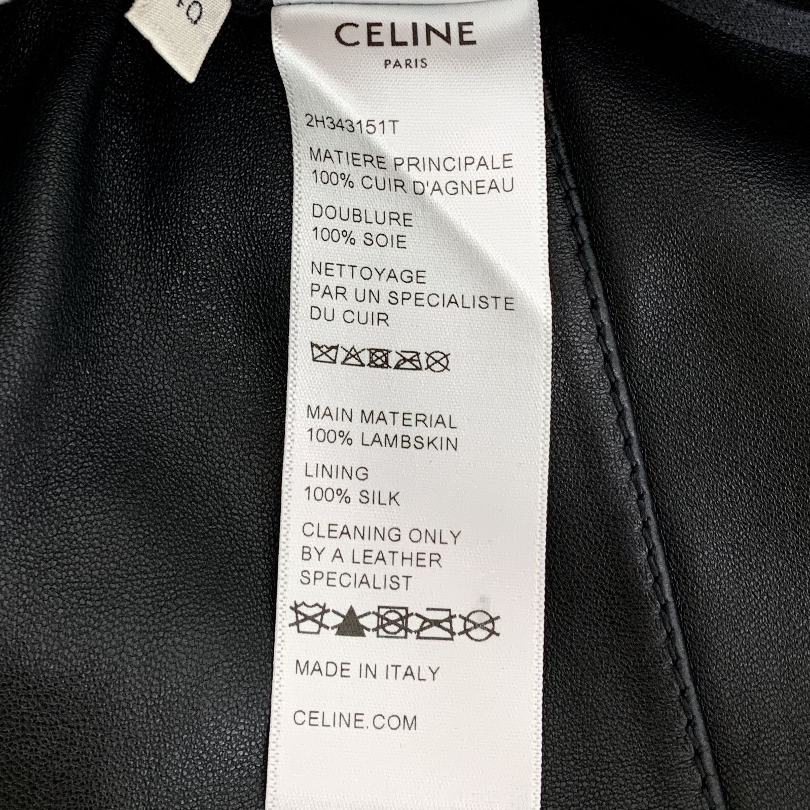 Celine Celine Arc Leather Skirt Black (40) Size 27" / US 4 / IT 40 - 8 Thumbnail