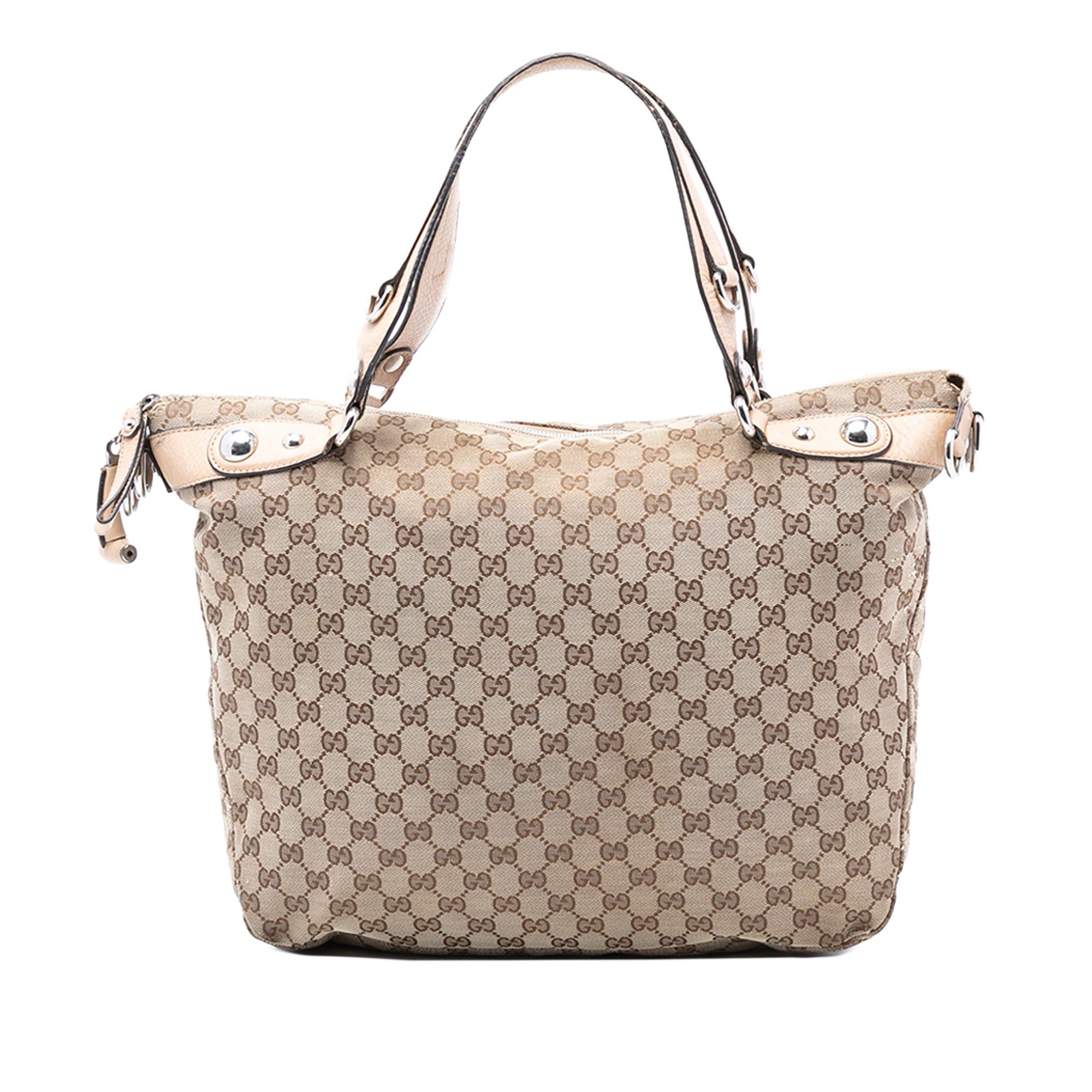 Large GG Canvas Icon Bit Satchel