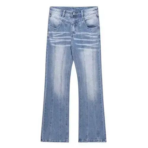 Jean retro distressed flare fade jeans Size US 30 / EU 46 - 1 Thumbnail