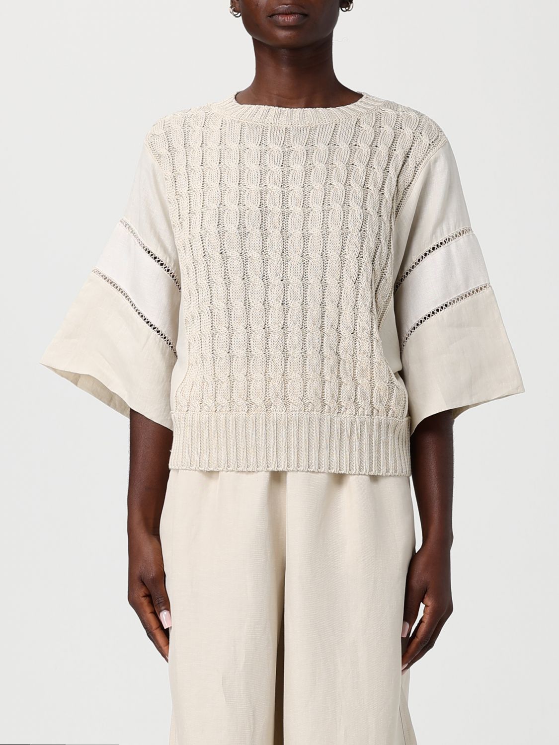 Max Mara Max Mara Sweater Woman Beige Size XS / US 0-2 / IT 36-38 - 1 Thumbnail