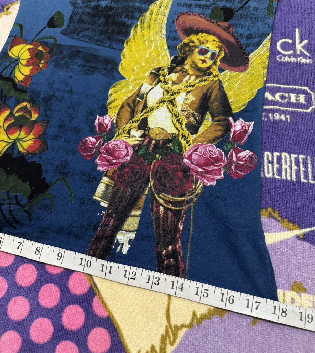 Christian Audigier × Designer CHRISTIAN AUDIGIER "Gaco Chicano" Usa Rare Design Shirt Size M / US 6-8 / IT 42-44 - 17 Thumbnail