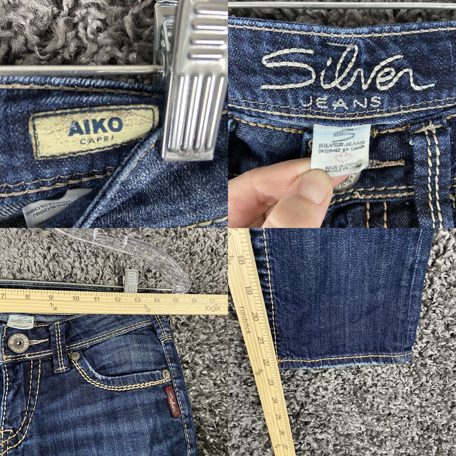 Silver Jeans Co. SILVER JEANS Aiko Distressed Capri Jeans Blue Women’s 26 Size 26" / US 2 / IT 38 - 8 Thumbnail