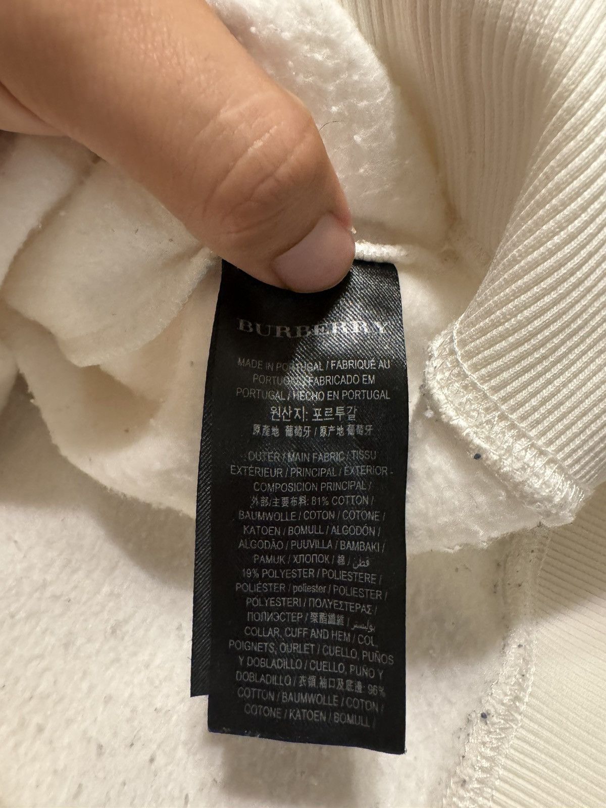 Burberry Burberrys embroidered crest sweatshirt, Size US L / EU 52-54 / 3 - 5 Thumbnail