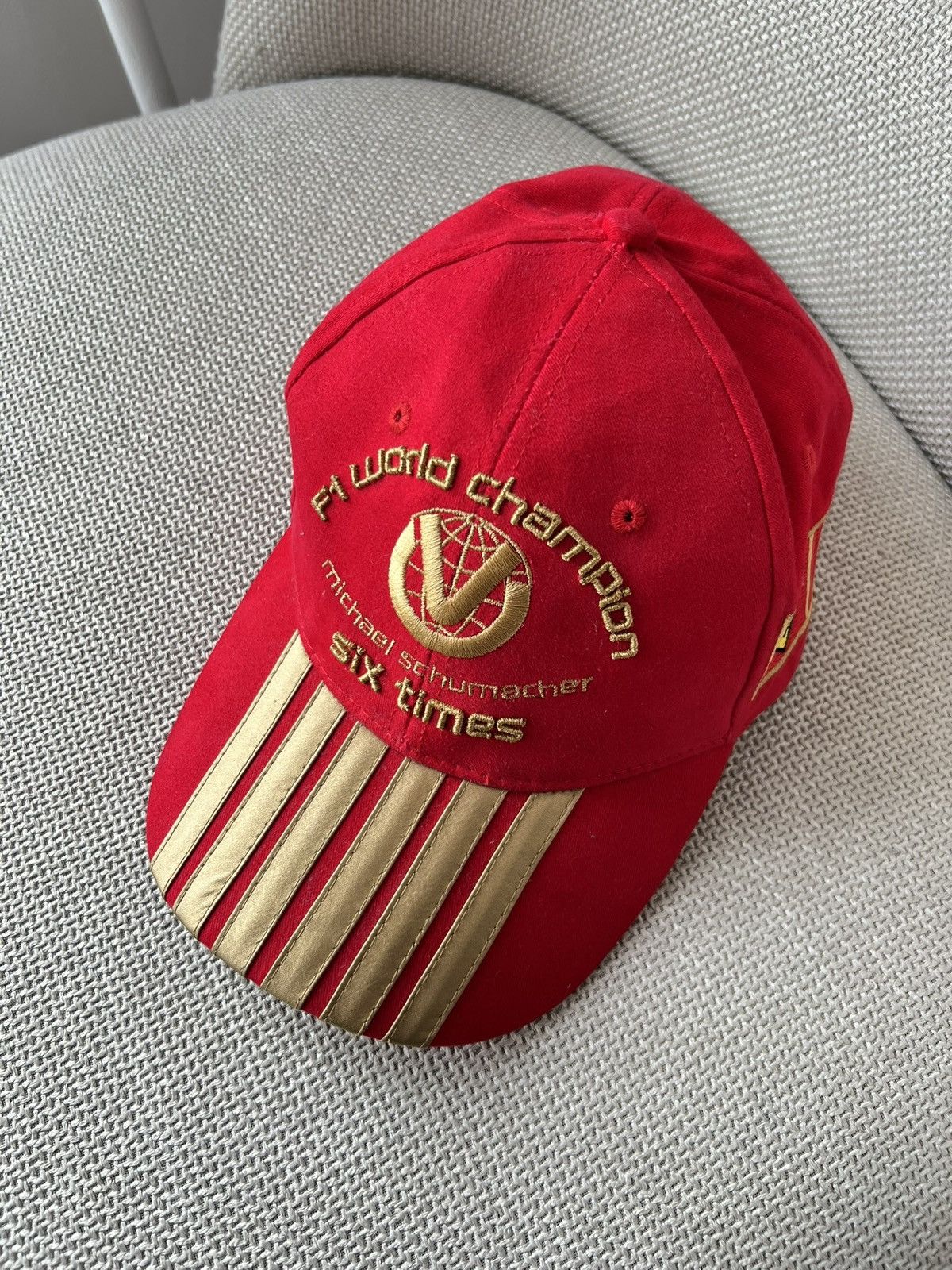 Ferrari Vintage Cap Ferrari Michael Schumacher 6x World Champion Size ONE SIZE - 7 Thumbnail