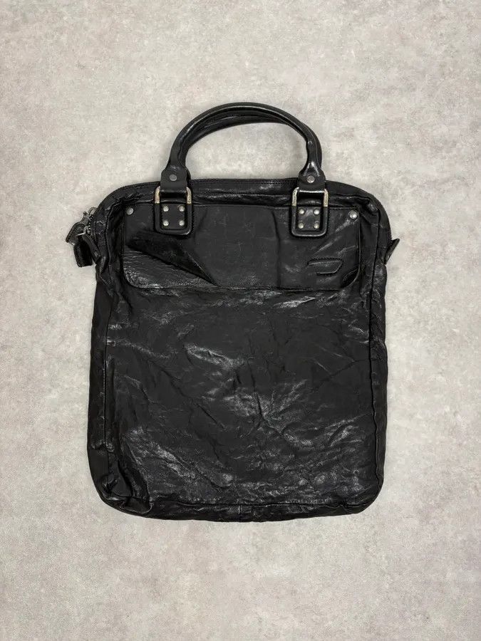 Diesel Diesel Black Leather Avant-Garde Shoulder Bag Size ONE SIZE - 4 Thumbnail
