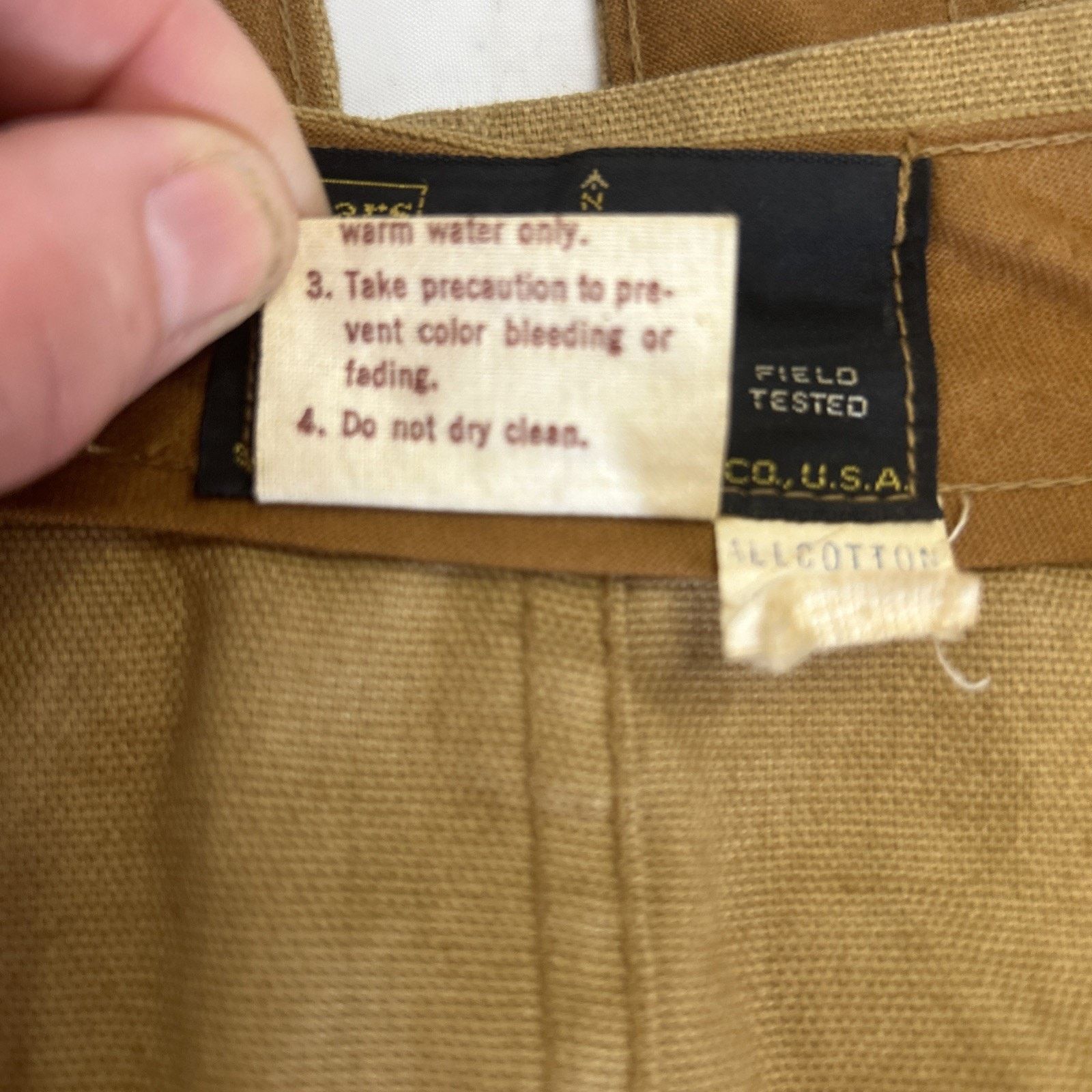 Sears Vintage Bullet Vest Sears Roebuck Co Hunting Brown No Holes Size ONE SIZE - 9 Thumbnail