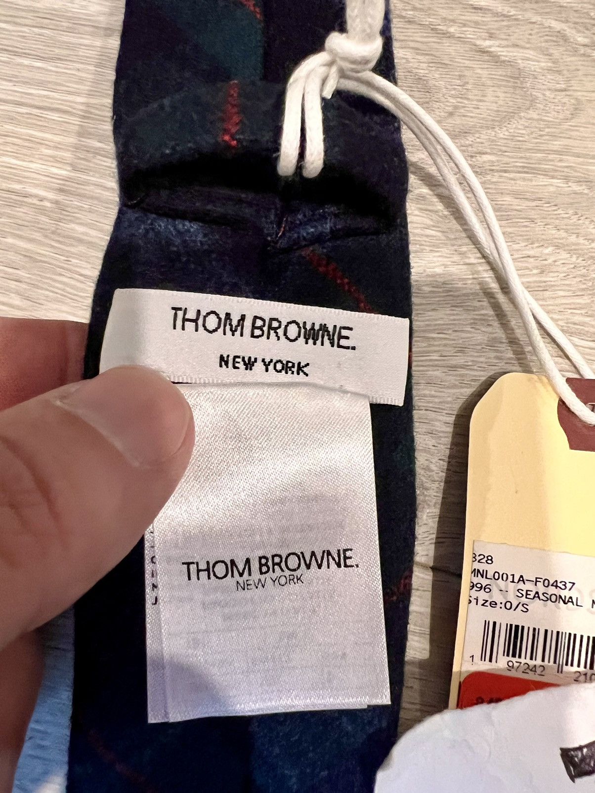 Thom Browne Thom Browne Slim Tartan Flannel Tie Wool Cashmere Italy Size ONE SIZE - 1 Thumbnail