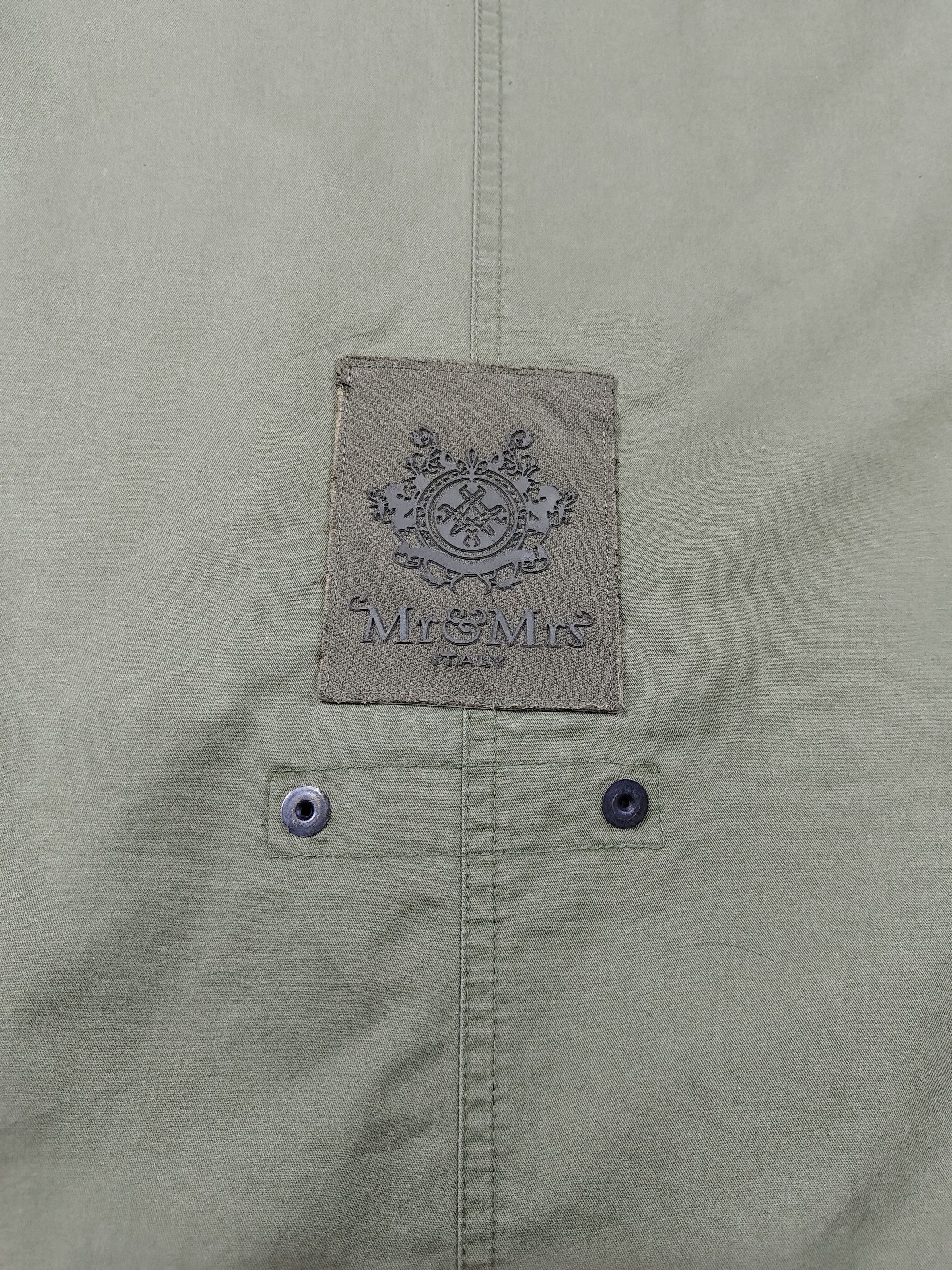 MR & MRS ITALY Mr & Mrs Italy-Beaded Sequin Patch Racoon Fur Military Parka Size US M / EU 48-50 / 2 - 11 Thumbnail