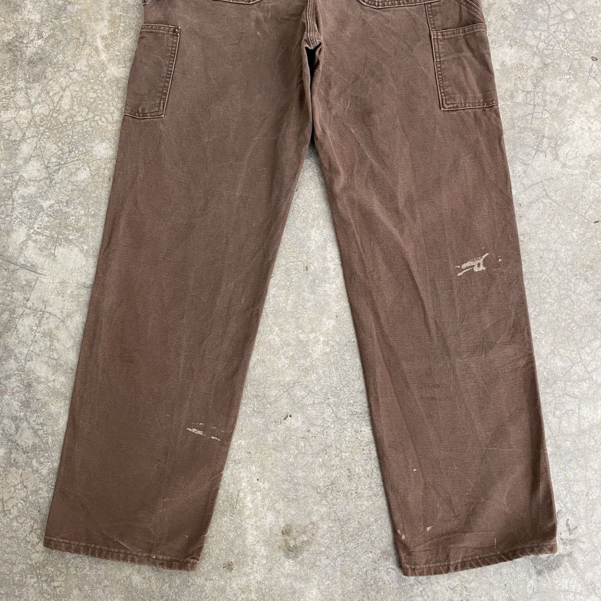 Carhartt Vintage Carhartt Double Knee Faded Brown Carpenter Pants Size US 34 / EU 50 - 11 Thumbnail