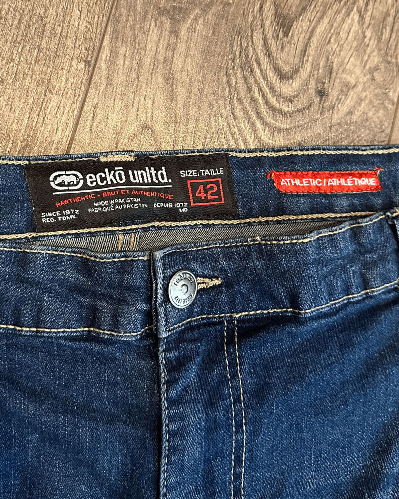 Ecko Unltd. × Vintage Vintage Y2K Ecko Unltd. Rhino Athletic Jeans - Size 42x31 Size US 42 / EU 58 - 5 Thumbnail