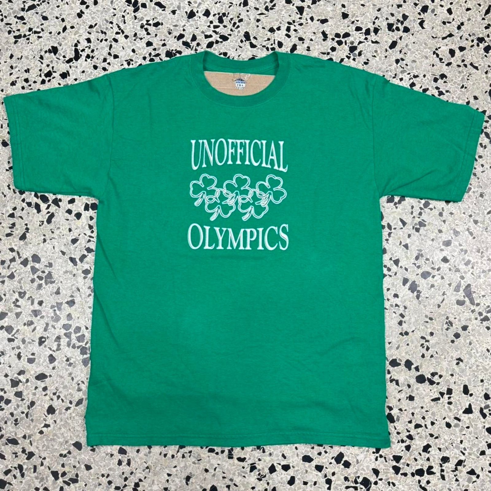 Vintage VINTAGE Y2K UNOFFICIAL OLYMPICS IRISH DRINKING GAMES TEE: Size US L / EU 52-54 / 3 - 1 Thumbnail