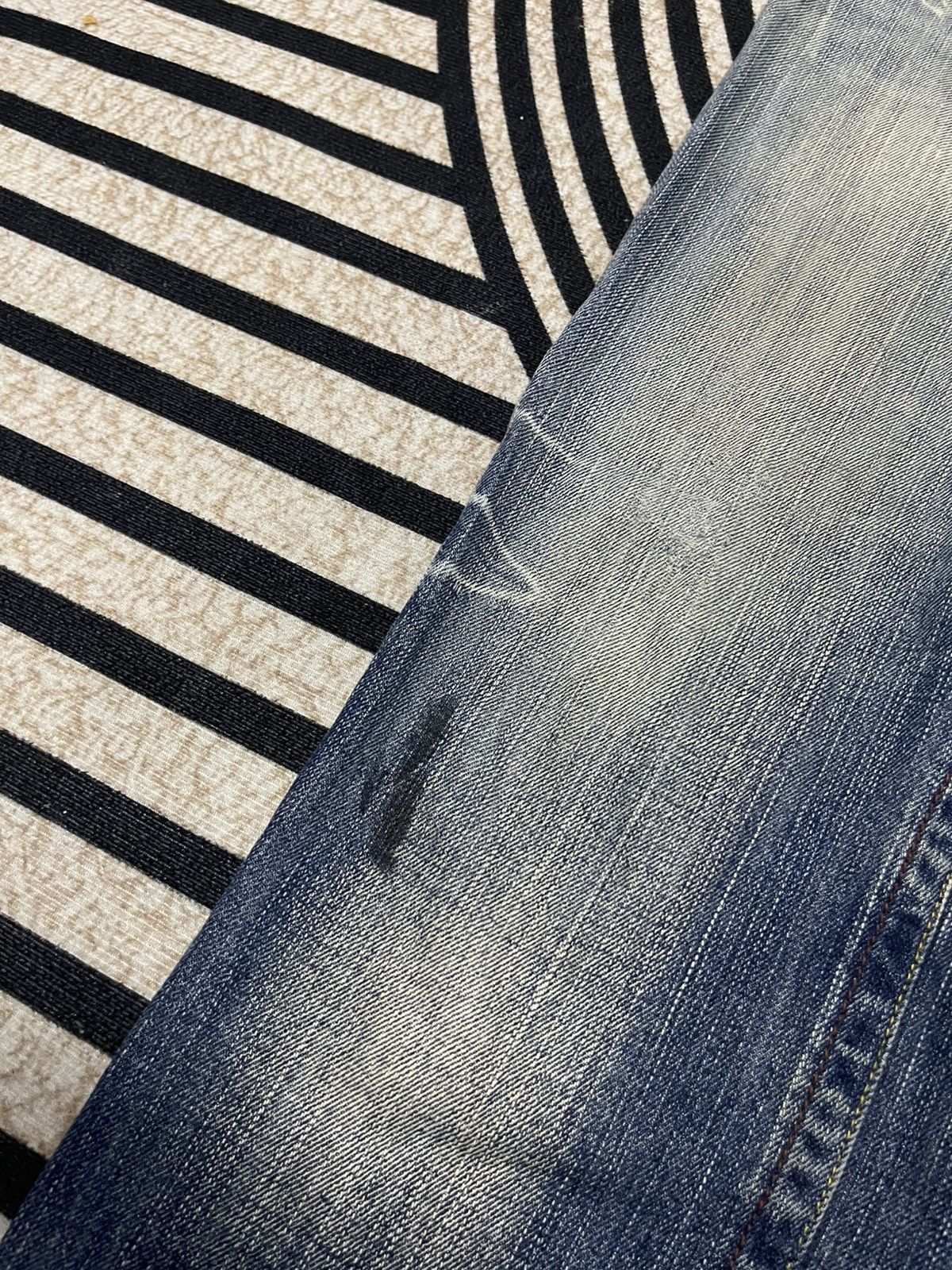 Norton 2000s NORTON DENIM DISTRESSED JEANS EMBROIDERED LOGO Size US 32 / EU 48 - 6 Thumbnail