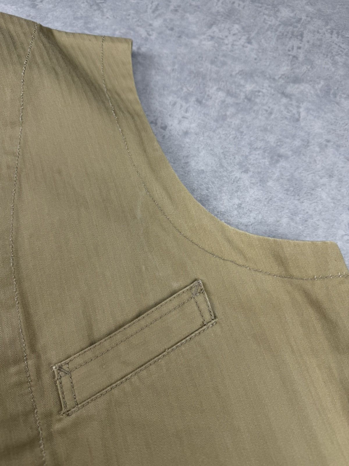 Scarti-Lab Scarti-Lab Beige Workwear Utility Waistcoat Vest Size XL Size US XL / EU 56 / 4 - 11 Thumbnail