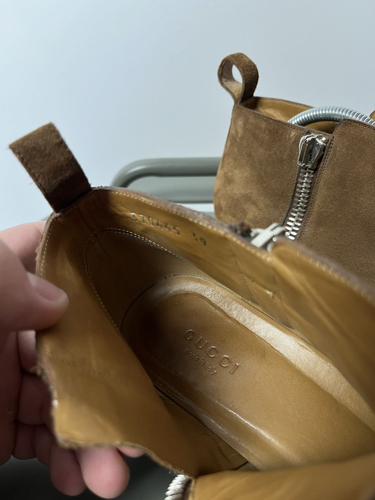 Gucci Gucci Suede Side-Zip Ankle Boots 39 EU / 8 US Made in Italy Size US 8 / IT 38 - 23 Thumbnail