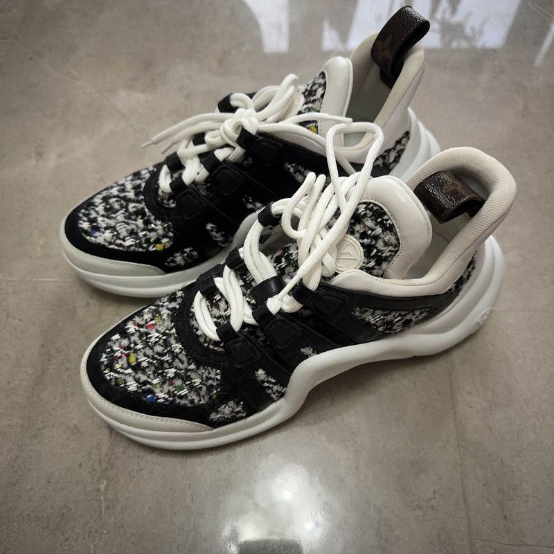Louis Vuitton Louis Vuitton Archlight Black and White Sneakers 0079 Size US 8 / IT 38 - 1 Thumbnail