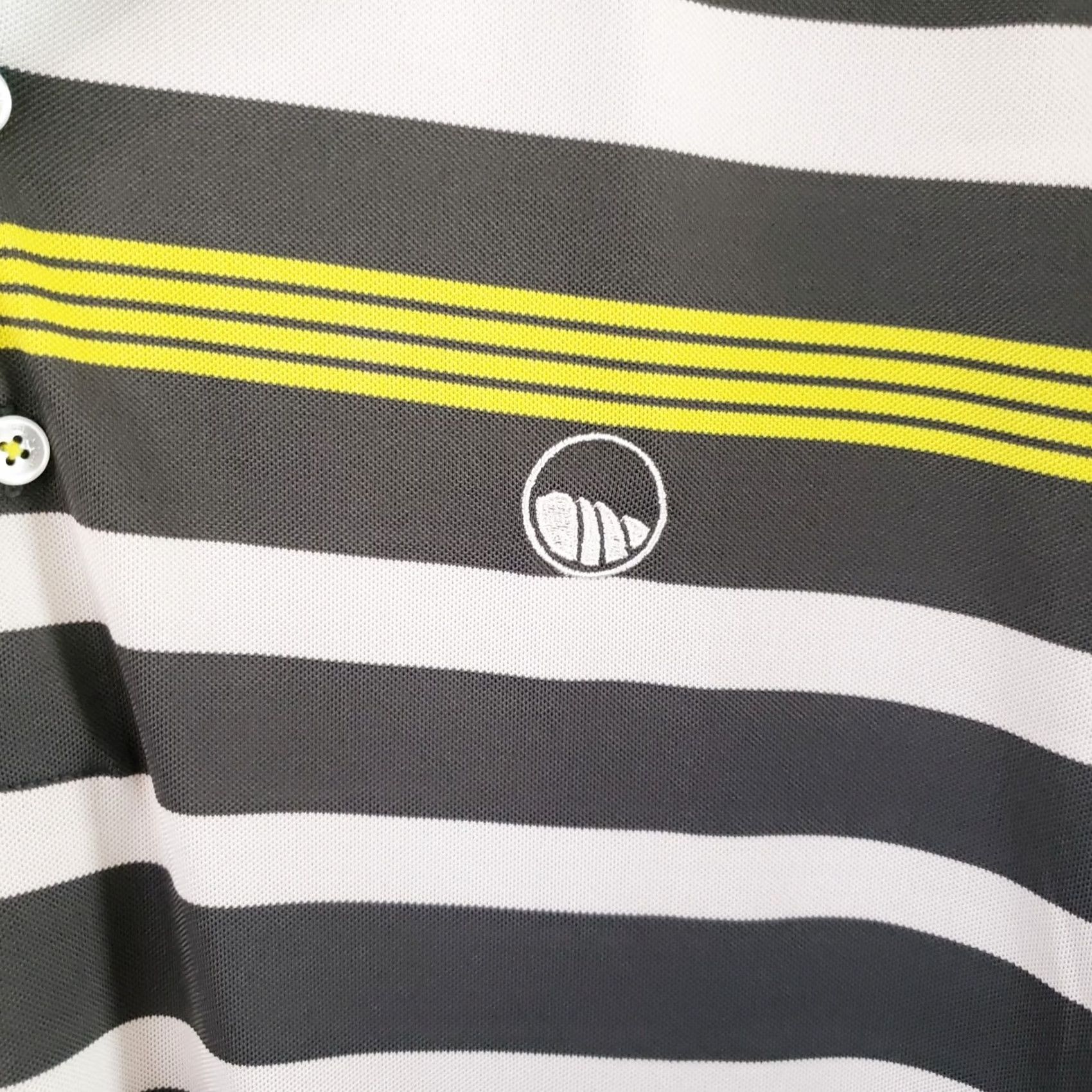 Galvin Green Galvin Green Ventil Golf Polo Men's XL Gray White Green Striped Stretch Shirt Size US XL / EU 56 / 4 - 5 Thumbnail