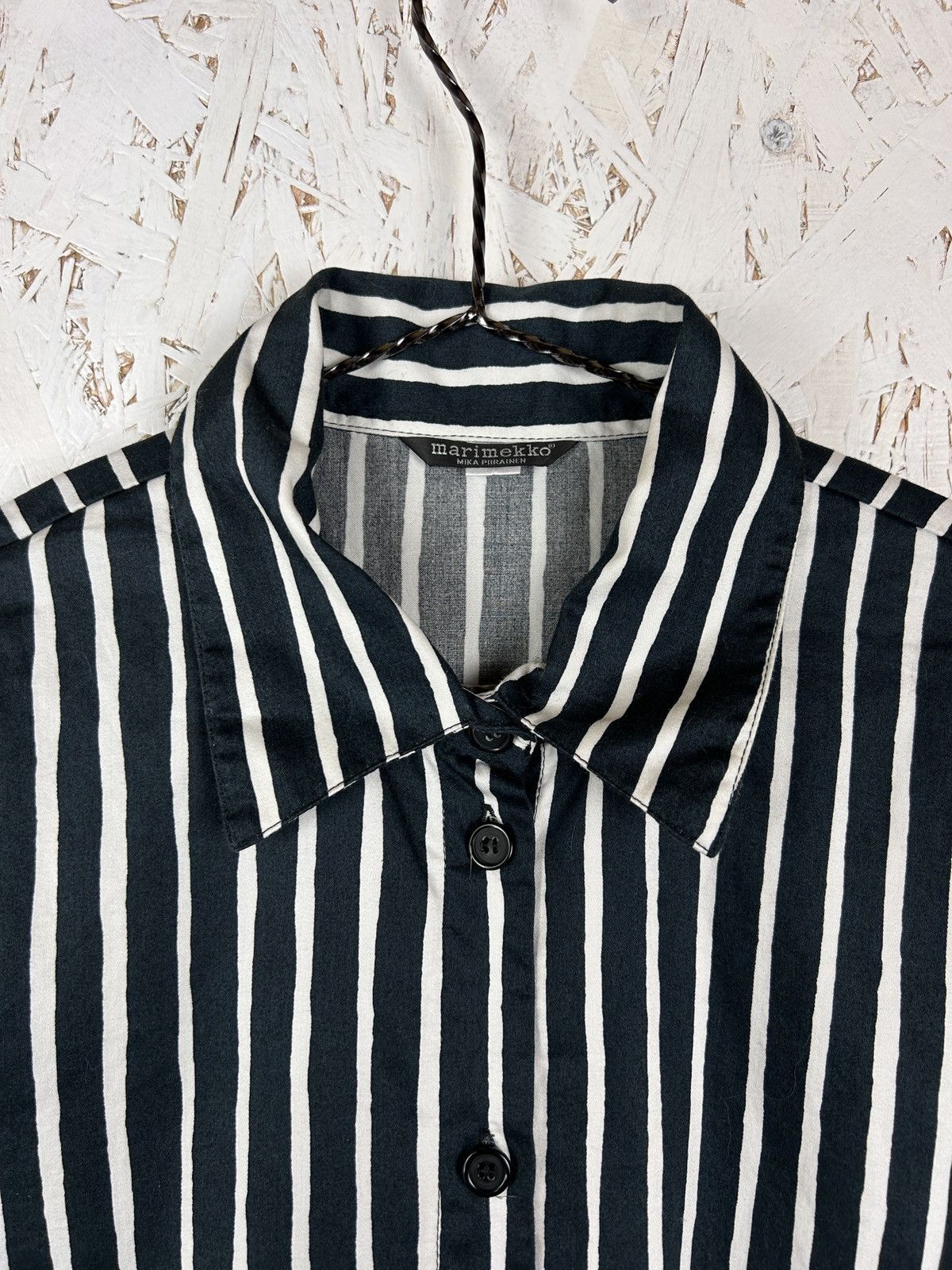 Marimekko Marimekko Jokapoika Striped Short Sleeve Button Up Shirt Size US S / EU 44-46 / 1 - 2 Thumbnail