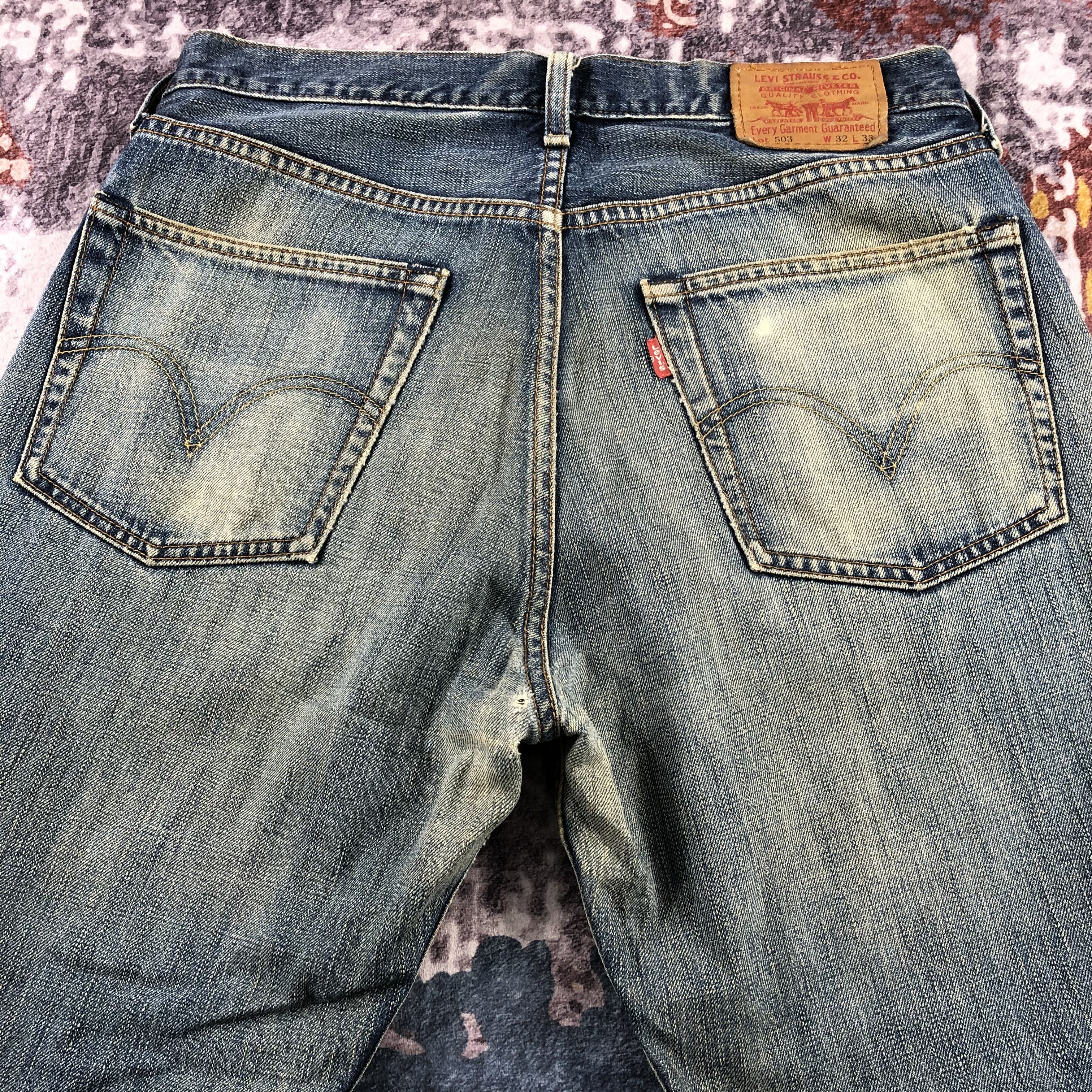 Levi's 90s Vintage Rusty Levis 503 Jeans-JM2735 Size US 33 - 4 Thumbnail
