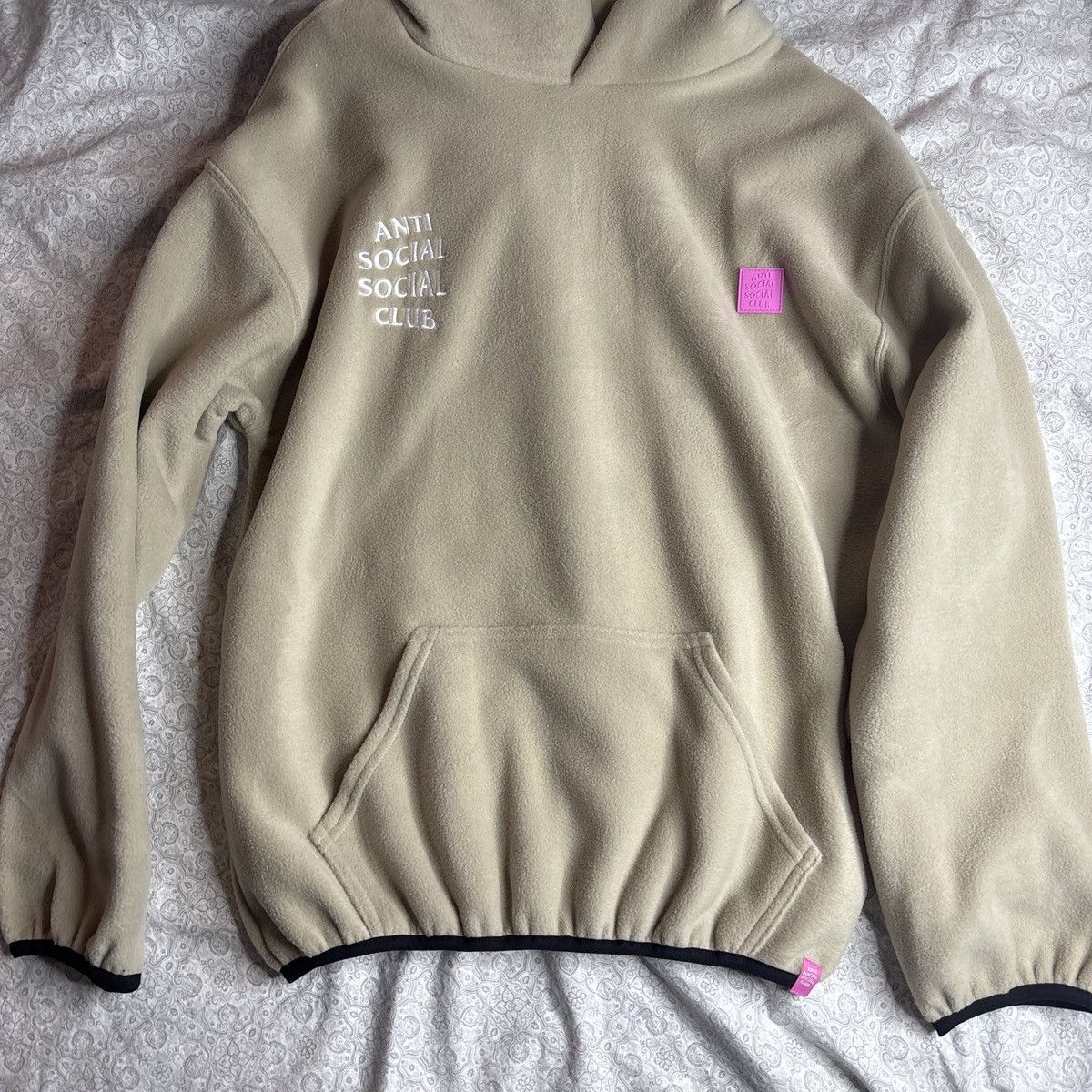 Anti Social Social Club Polar fleece hoodie tan anti social club Size US M / EU 48-50 / 2 - 2 Thumbnail