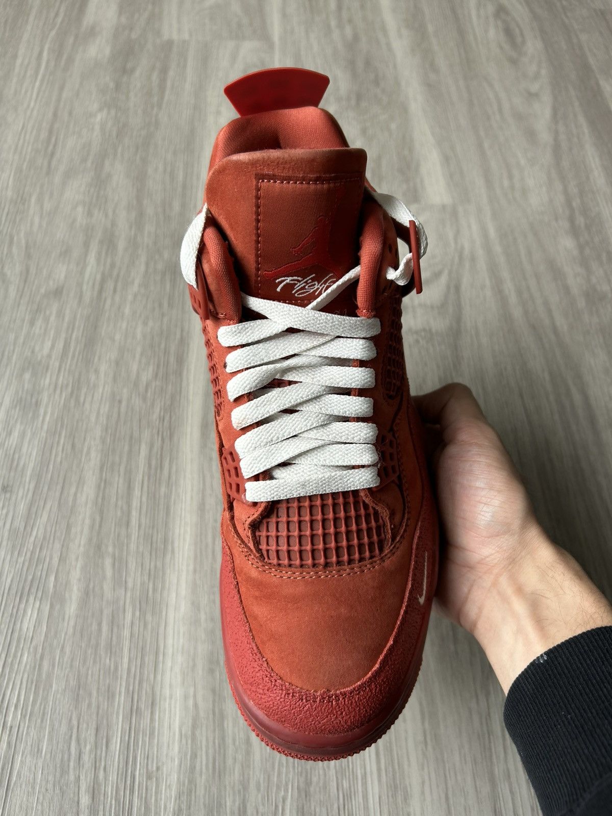 Nike Nigel Sylvester x Air Jordan Retro 4 Brick By Brick Size 9.5 Size US 9.5 / EU 42-43 - 13 Thumbnail