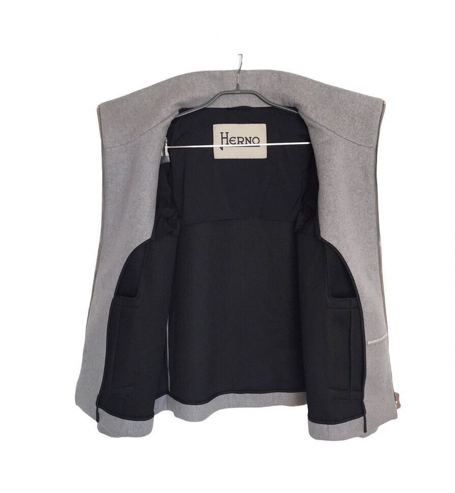 Herno Herno Women's Cashmere Zip Jacket Coat 42 Gray GA0074D Size M / US 6-8 / IT 42-44 - 4 Thumbnail
