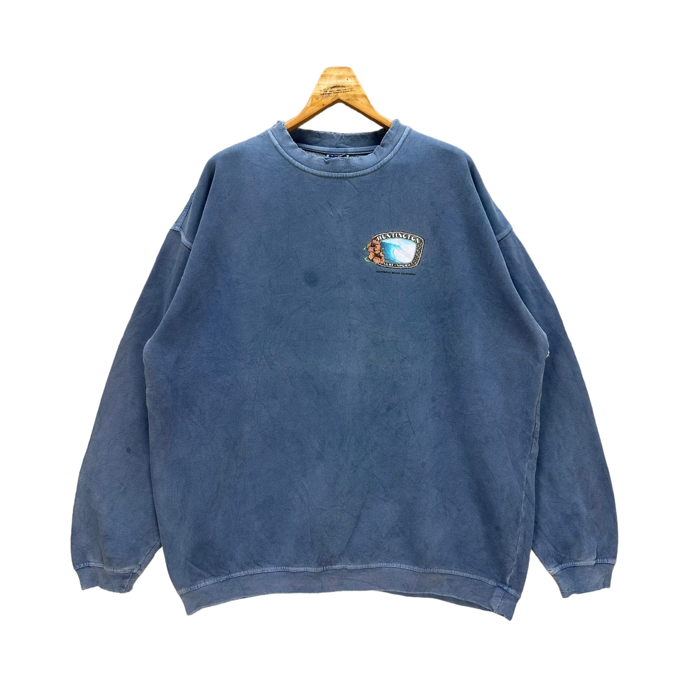 Huntington TRASHED🔥 HUNTINGTON BEACH SURF & SPORT SWEATSHIRT #8132-204 Size US XL / EU 56 / 4 - 3 Thumbnail