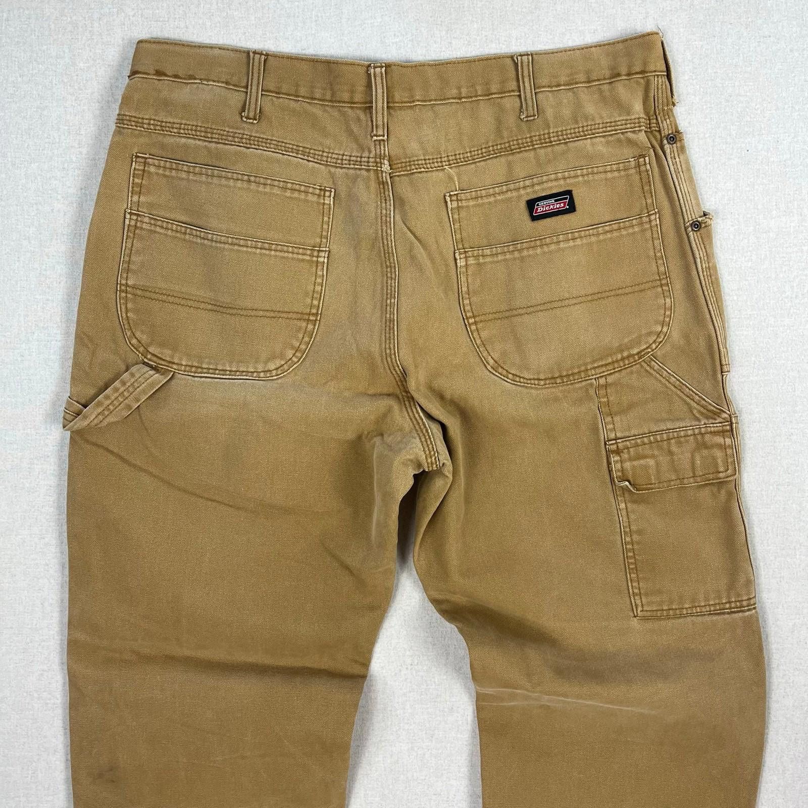 Dickies Distressed Brown Dickies Carpenter Double Knee Work Pants 38 Size US 38 / EU 54 - 8 Thumbnail