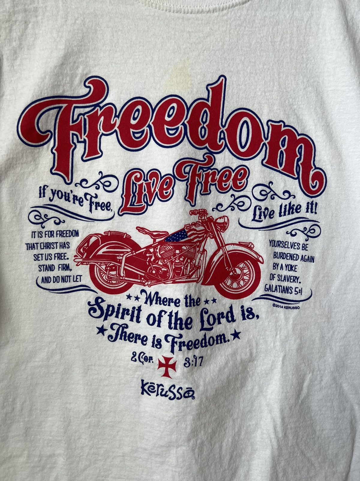 Vintage Vintage Y2K Jesus Motorcycle Shirt Size US XL / EU 56 / 4 - 2 Thumbnail