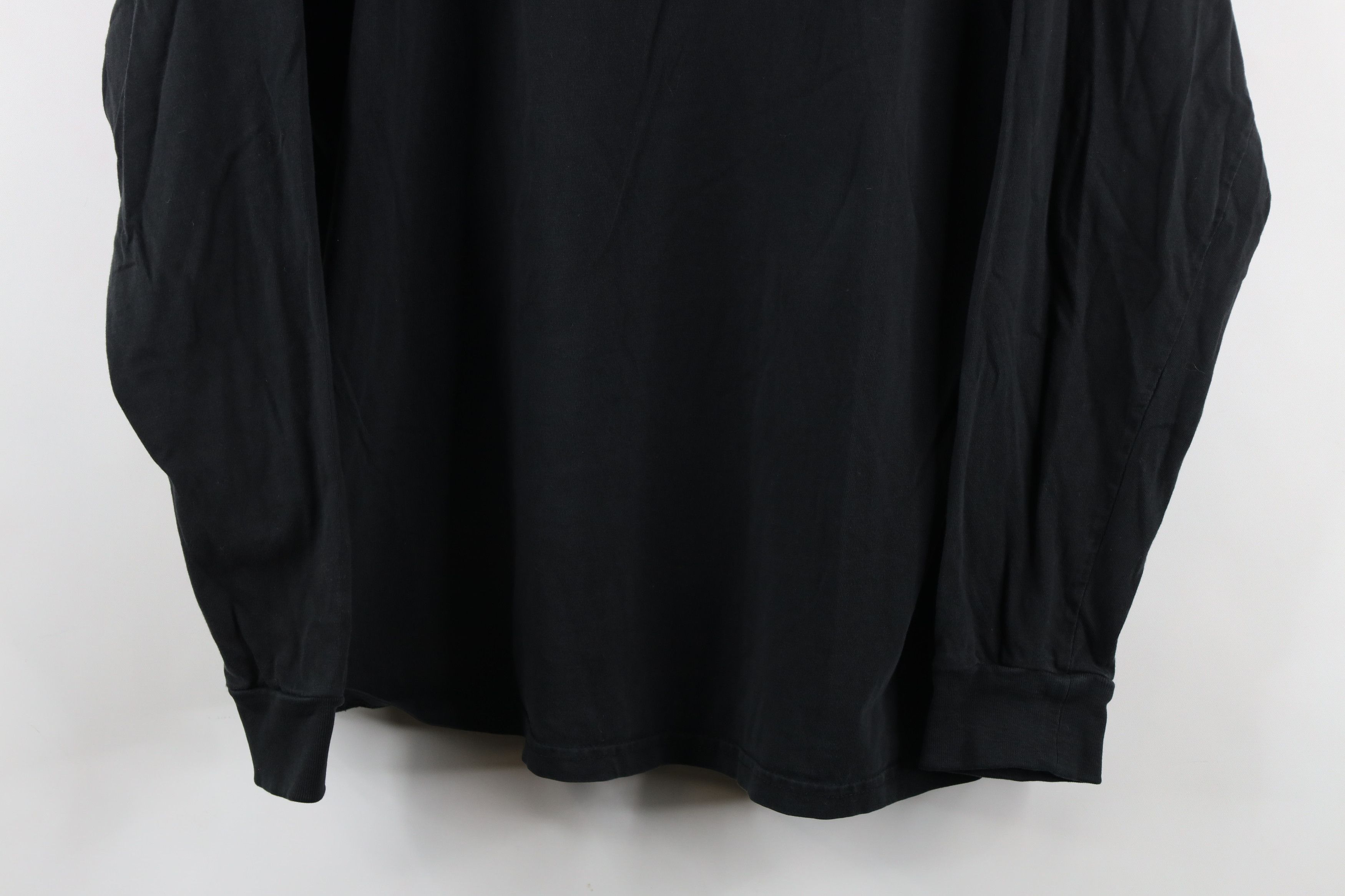 Vintage Vintage 90s Streetwear Long Sleeve T-Shirt Black Cotton Size US L / EU 52-54 / 3 - 3 Thumbnail