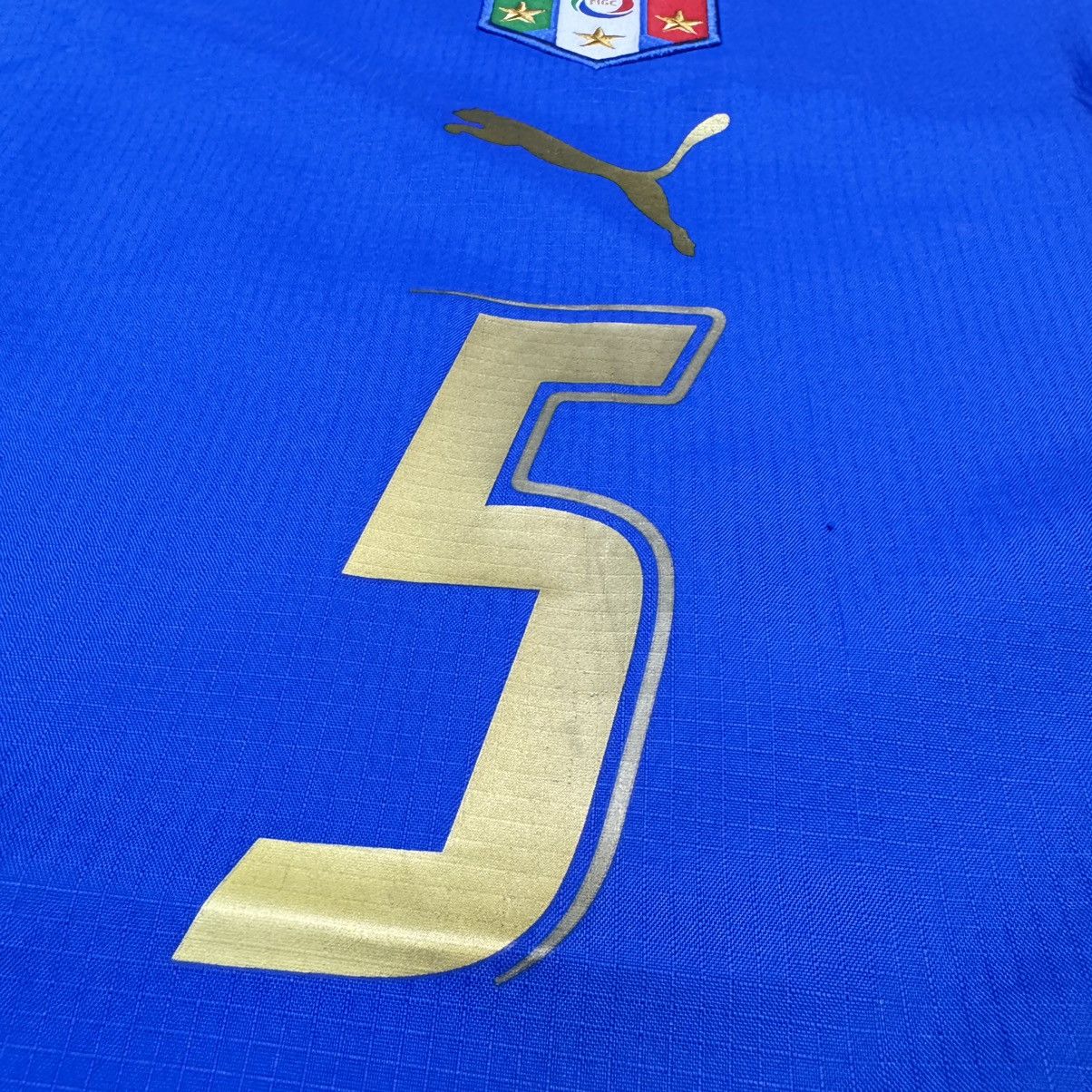 Puma Italy World Cup 2006 home shirt #5 Cannavaro Size US XL / EU 56 / 4 - 4 Thumbnail