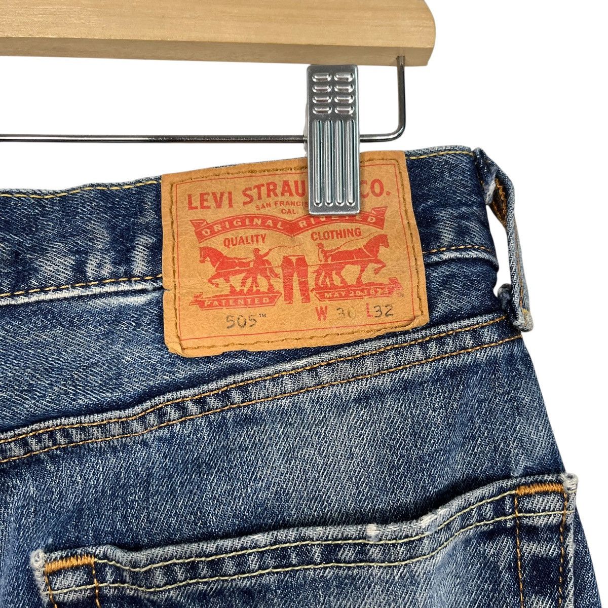Levi's Vintage Y2k Levis Lot 505 Distressed Denim Size US 30 / EU 46 - 11 Thumbnail