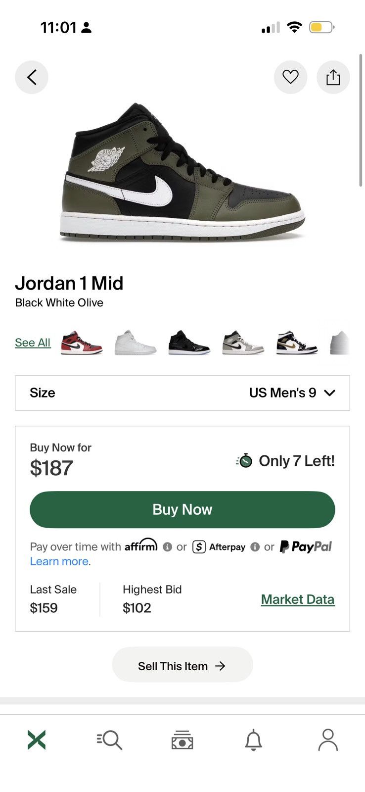 Jordan Brand Jordan 1 mid tops Size US 9 / EU 42 - 8 Thumbnail