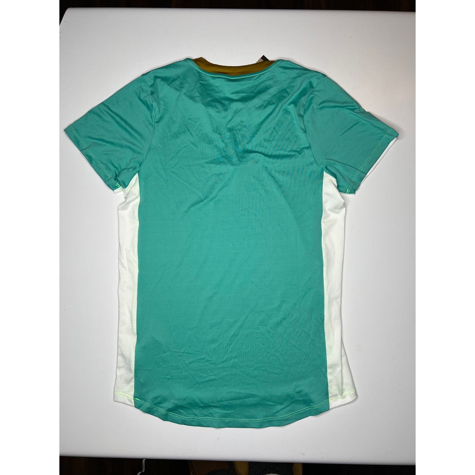 Nike Nike Court Advantage Slim Dri-FIT Tennis Shirt White Teal Size US S / EU 44-46 / 1 - 2 Thumbnail