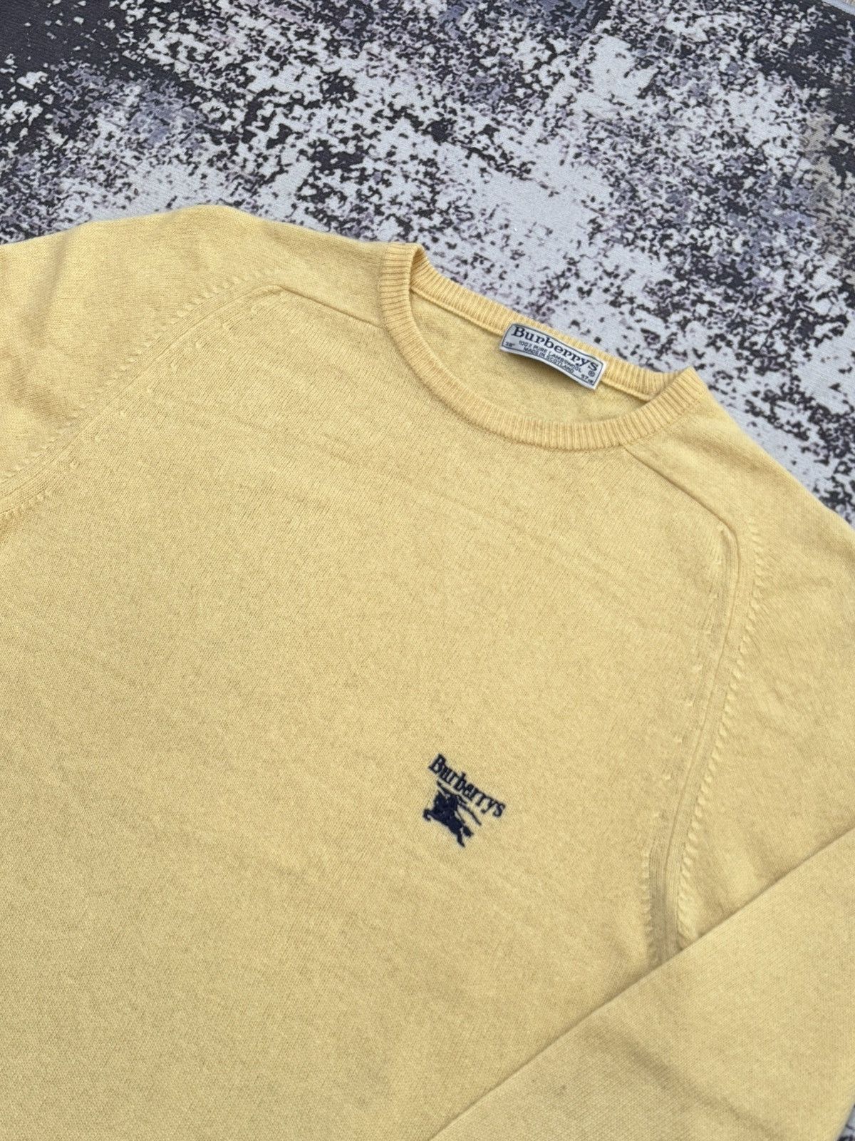 Burberry Vintage Burberry Knit Sweater Jumper wool yellow M Size US M / EU 48-50 / 2 - 3 Thumbnail