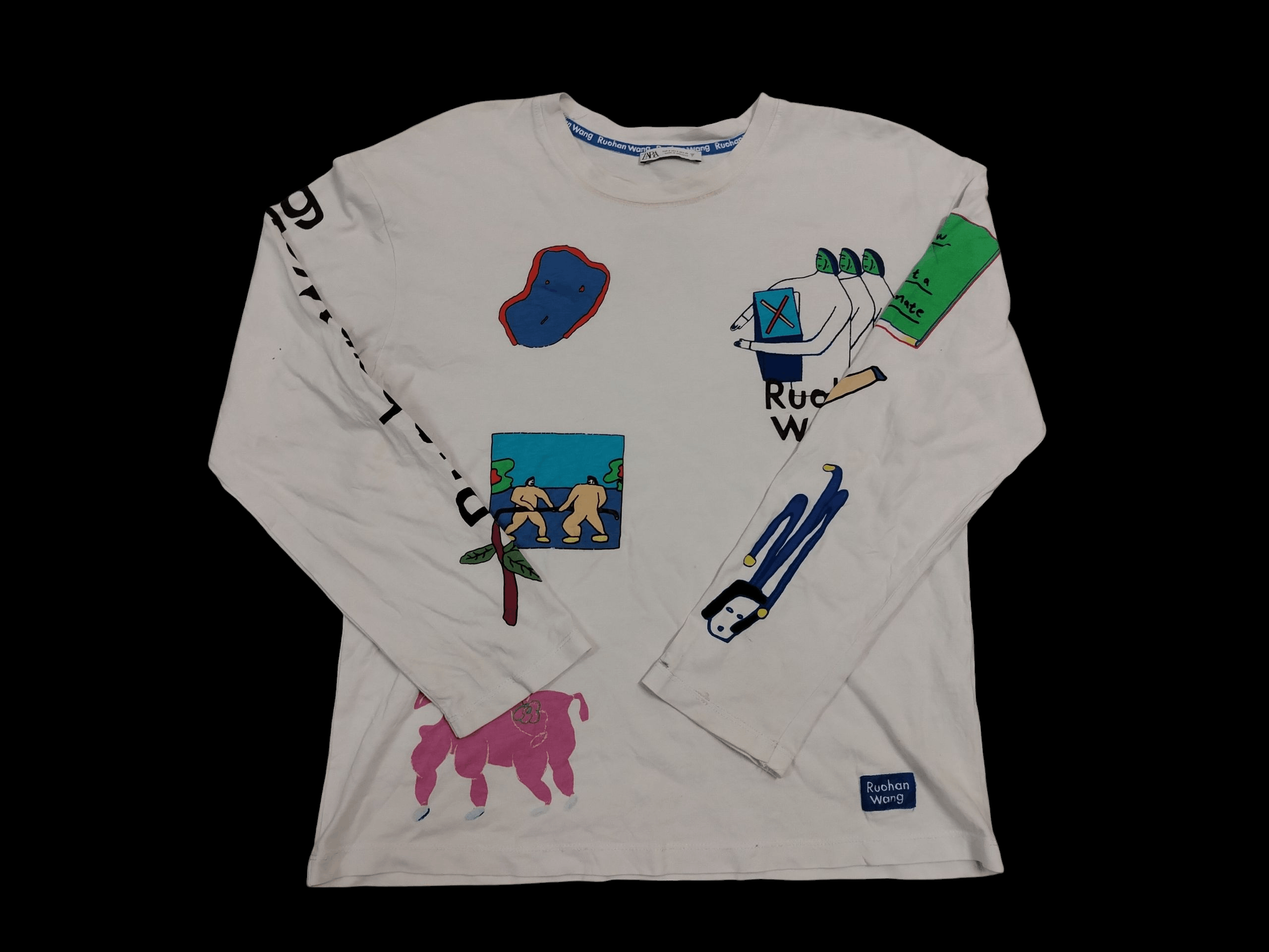 Zara Zara x Ruohan Wang art print long sleeve Size S / US 4 / IT 40 - 1 Thumbnail