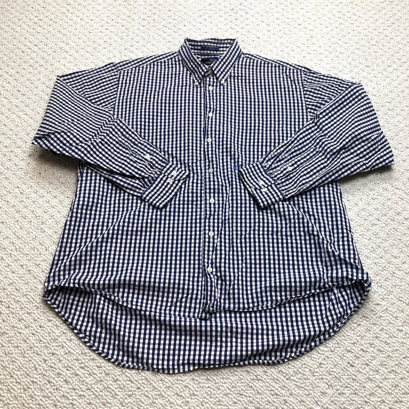 Club Room Club Room Mens Plaid Long Sleeve Shirt - Premium Quality Cotton - Business, Casual, Formal, Party/Cocktail, Travel, Wedding - 56in Chest, Blue Size US XXL / EU 58 / 5 - 2 Thumbnail