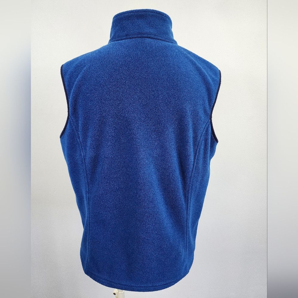 L.L. Bean L.L. Bean Blue Navy Fleece Black Trimming Warm Outdoor Vest Size US L / EU 52-54 / 3 - 3 Thumbnail