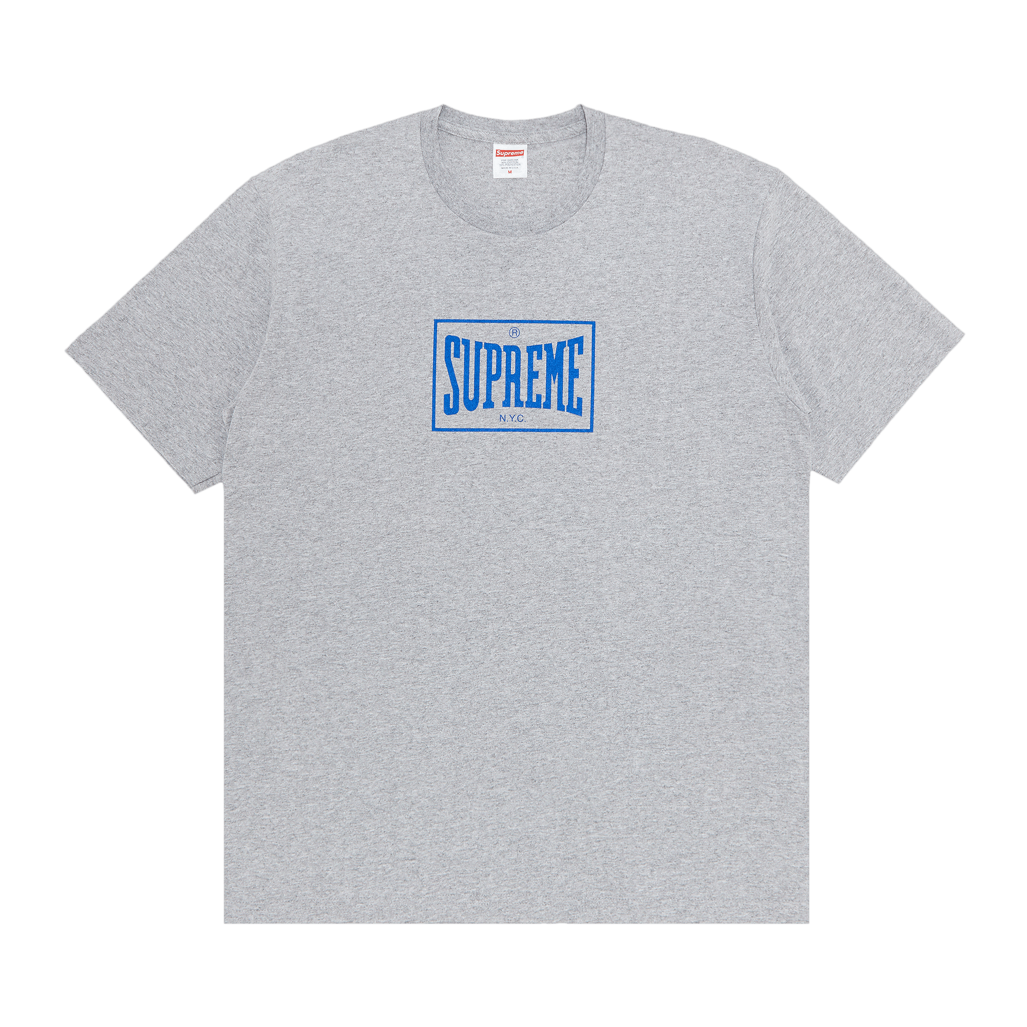 image of Supreme Warm Up Tee Heather Grey, Men's (Size Small)