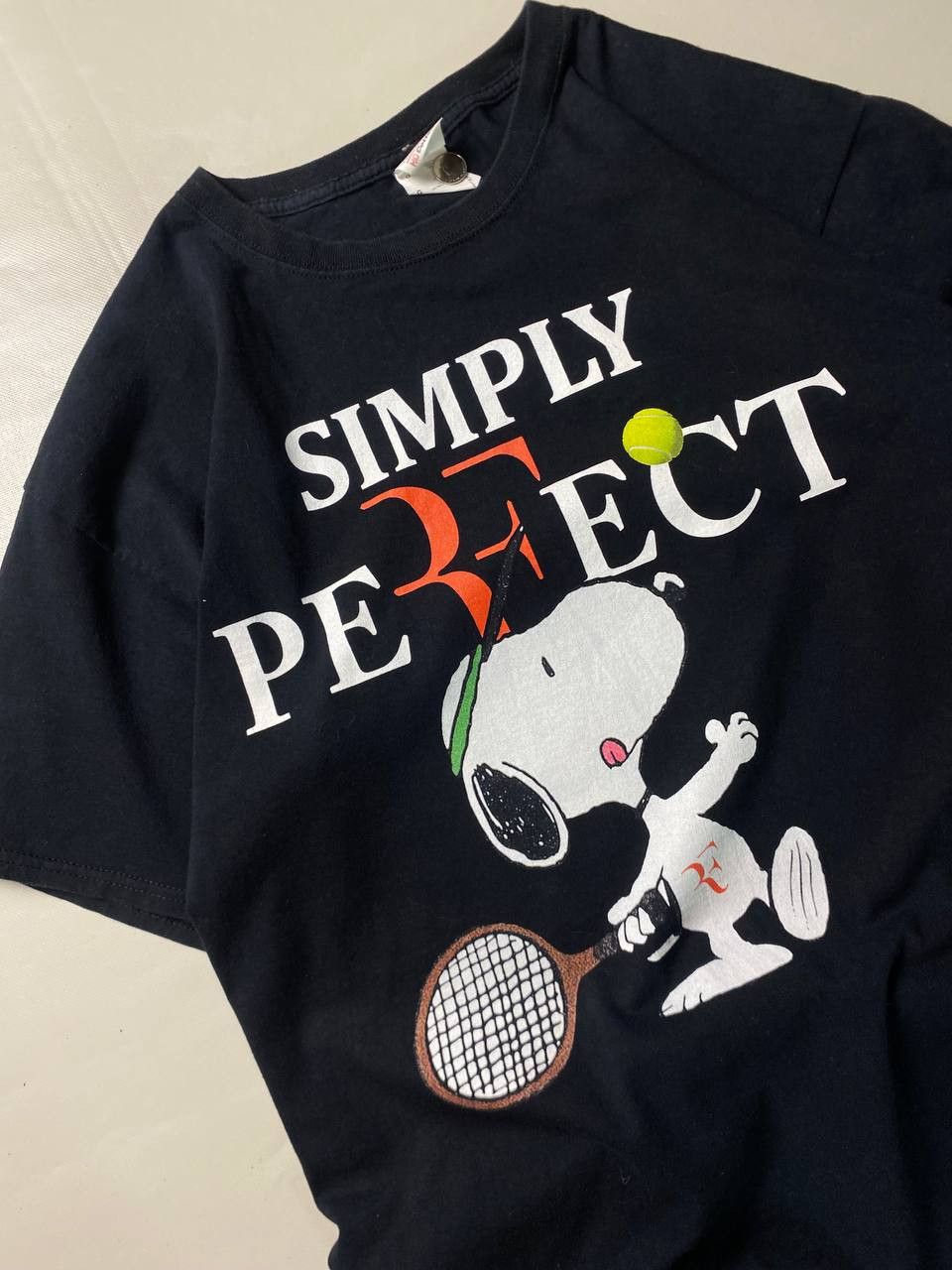 Fruit Of The Loom Vintage Merch Roger Fereder X Snoopy T-Shirt Size US L / EU 52-54 / 3 - 2 Thumbnail