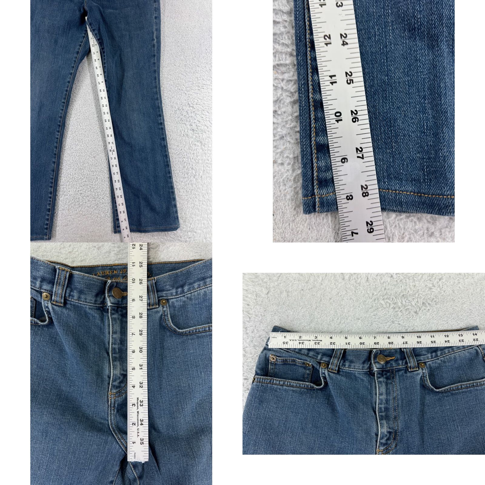 Ralph Lauren Ralph Lauren Jeans Women Bootcut Denim 26x28.5 Blue Cotton Blend 6 Regular 5-Pocket USA Classic Modern Size 28" / US 6 / IT 42 - 8 Thumbnail