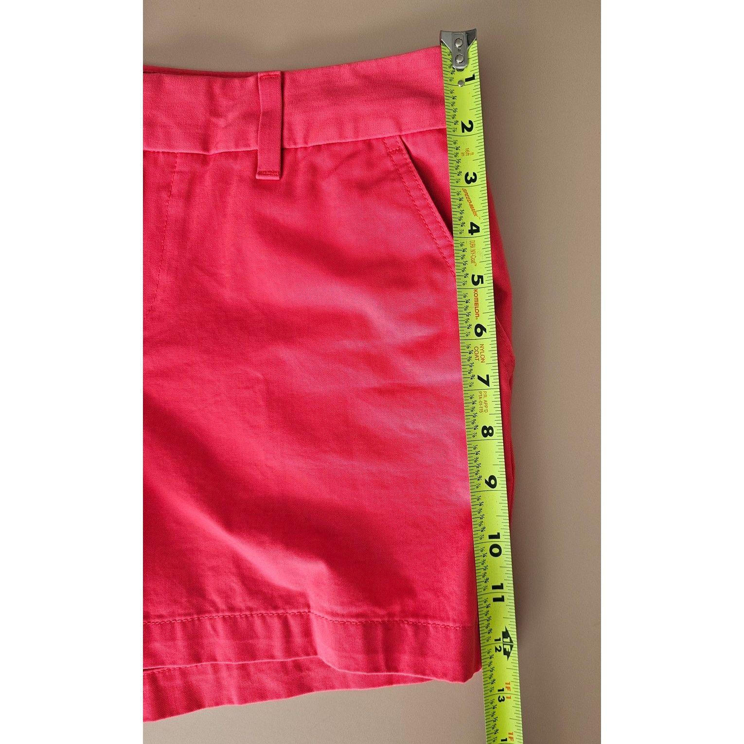 Tommy Hilfiger Tommy Hilfiger Women's Pink Cotton Chino Shorts 5" Inseam 4 Size 27" / US 4 / IT 40 - 4 Thumbnail