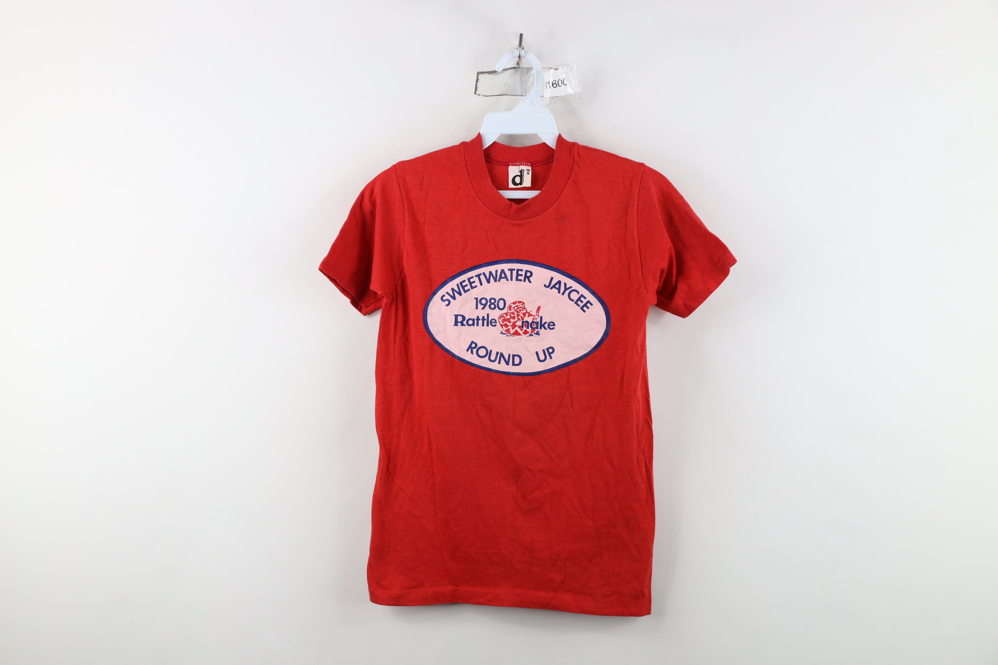 Vintage Vintage 80s Jaycee Round Up Rattle Snake T-Shirt USA Size S / US 4 / IT 40 - 1 Thumbnail