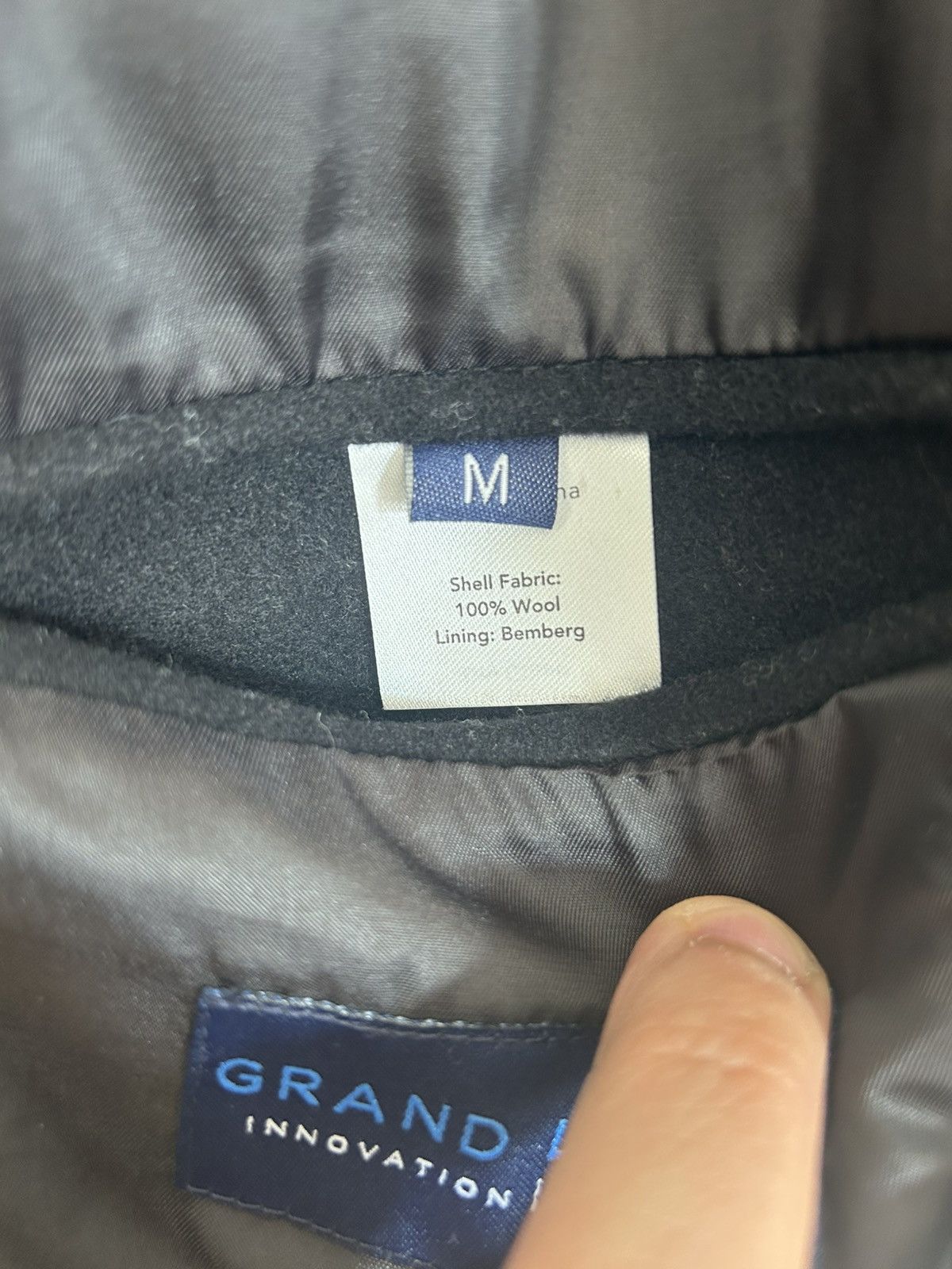 Other Grand Le Mar Black Flannel Flight Jacket Size US M / EU 48-50 / 2 - 6 Thumbnail