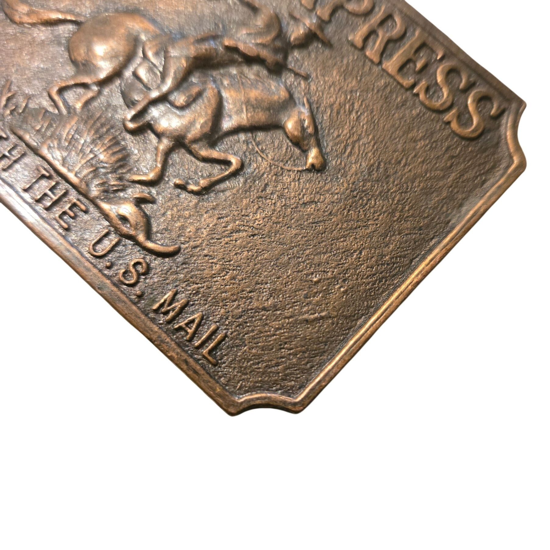 Other Vintage Pony Express Belt Buckle US Mail Horse Cowboy Deliv Size ONE SIZE - 7 Thumbnail