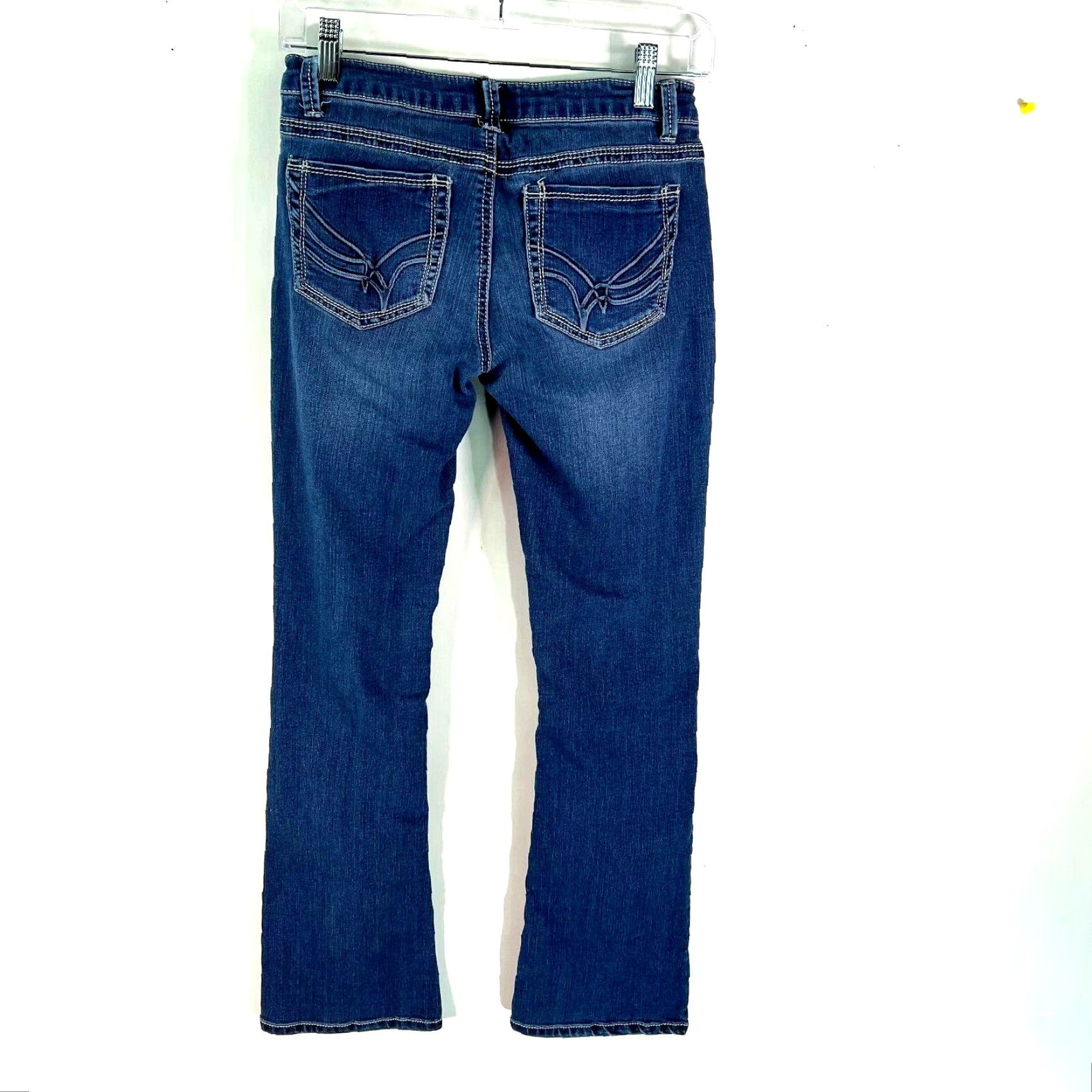 Joe Boxer Joe Boxer Jeans Women Size 5 Bootcut Denim 28 in Waist 30 in Inseam Ultra Low Rise Blue 5-Pocket Womens Size 27" / US 4 / IT 40 - 2 Thumbnail
