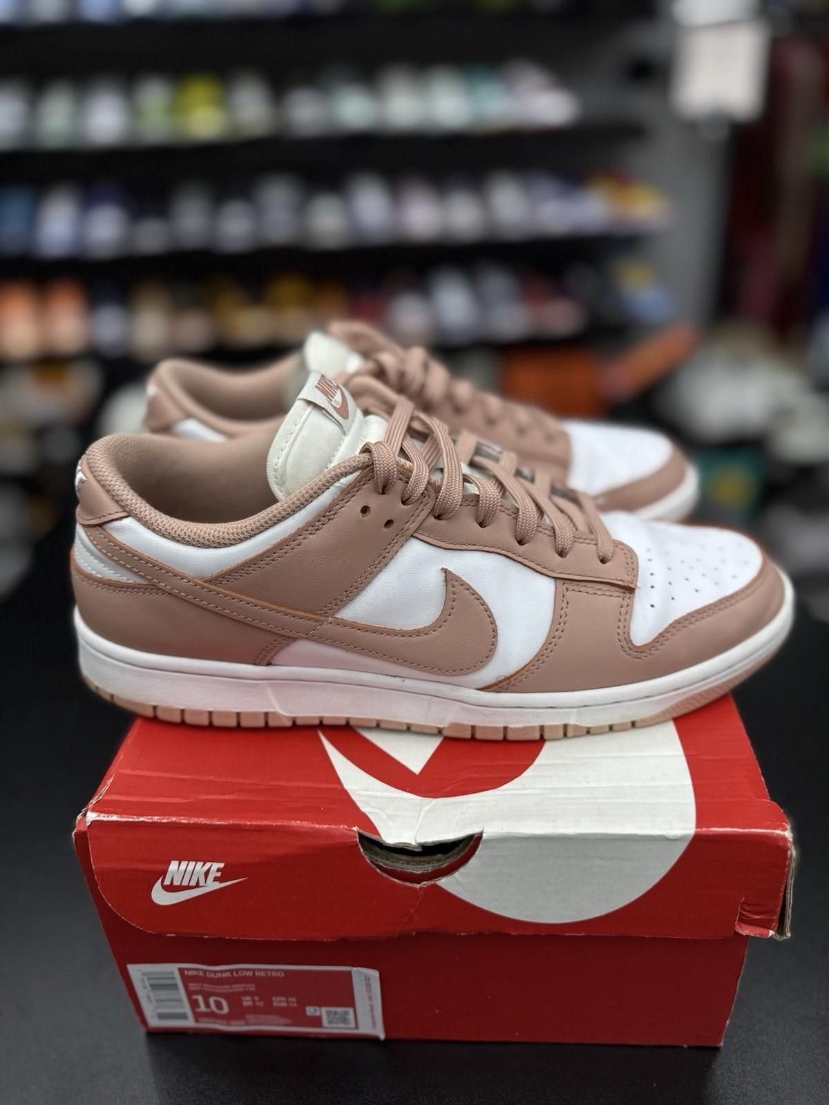 Nike Size 11.5W - Nike Dunk Low Rose Whisper Pink White Leather Size US 11.5 / IT 41.5 - 1 Thumbnail
